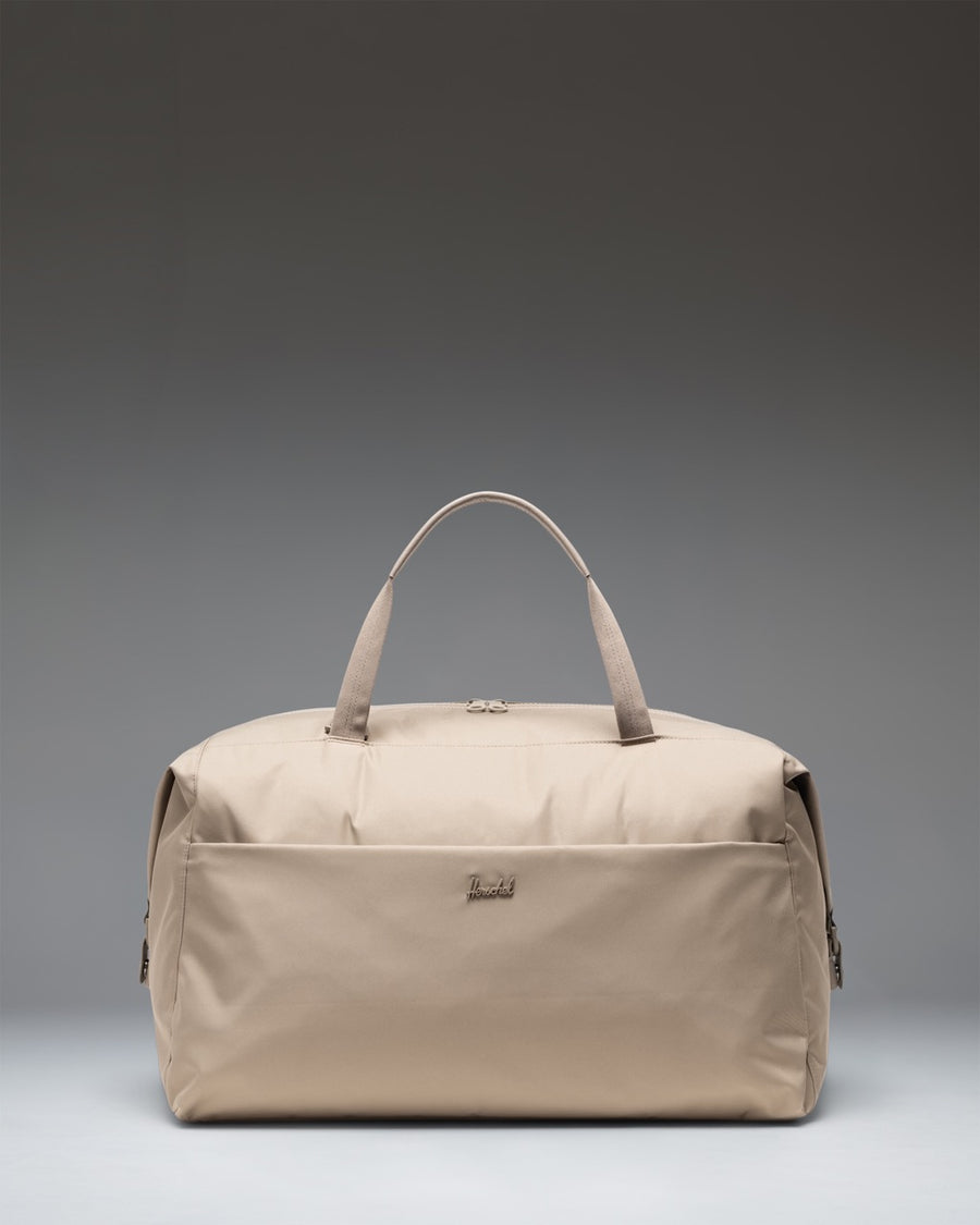 Herschel Supply Co. Maia Weekender bag in Vintage Khaki, shown from a front perspective view.