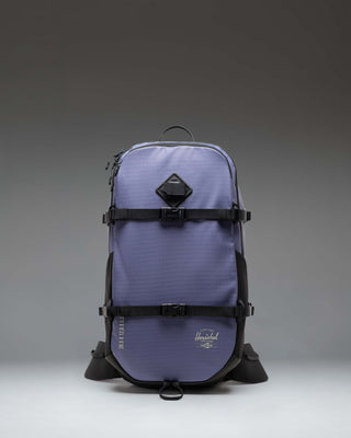 Herschel Supply Co. All Season Backpack 29L in Heron/Black. Front view of the durable backpack featuring a dual-tone gray and black design.