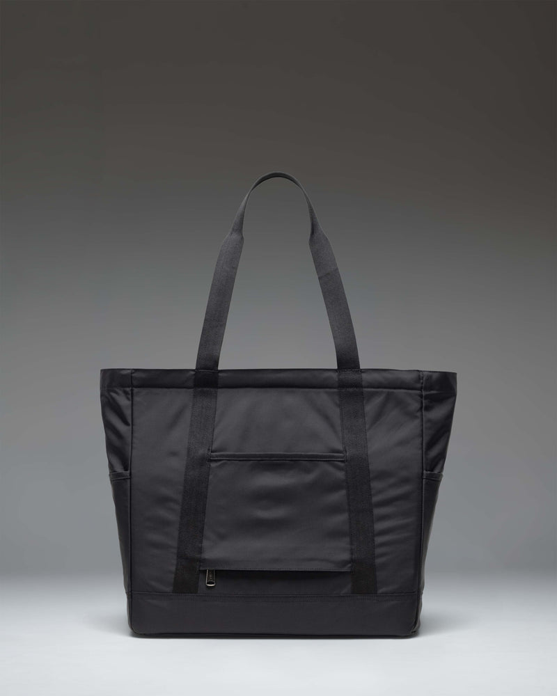 Black Herschel Heritage Tote bag in black, showing an alternative product view.