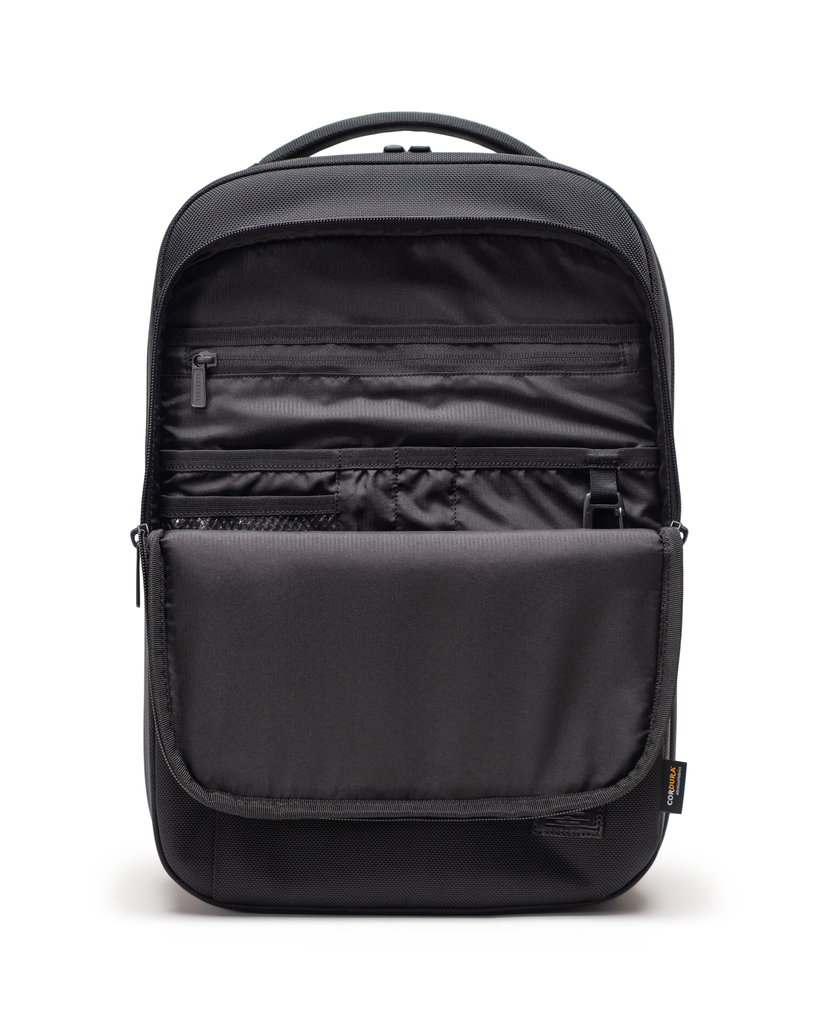 Feature detail of the Herschel Supply Co. Kaslo Daypack Tech Cordura backpack.