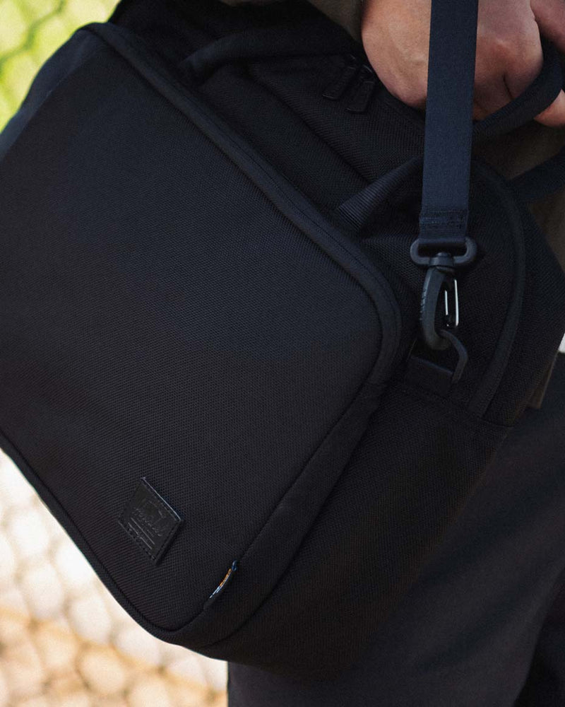 Herschel Supply Co. Gibson Messenger Tech Cordura bag showing available color options.