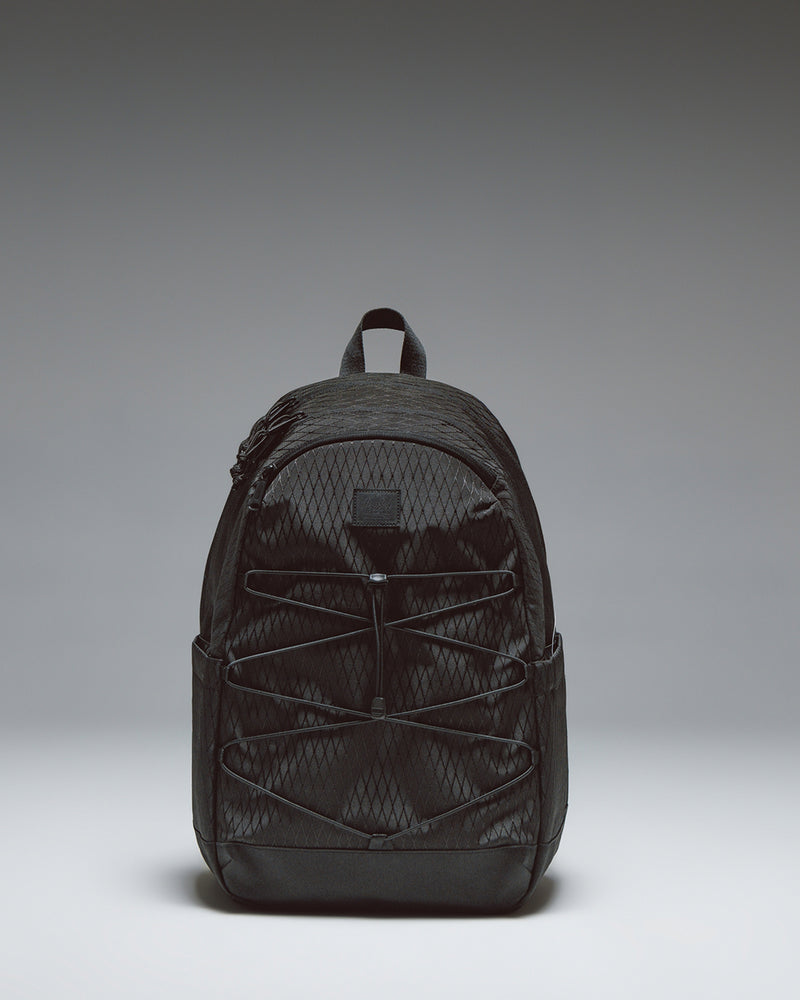 Herschel Kingston Backpack in Black Diamond and Black.