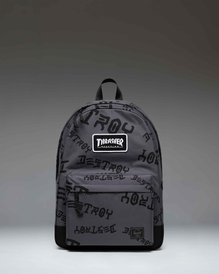 Herschel Supply Co. Thrasher Classic XL Backpack in Asphalt/Black Destroy.