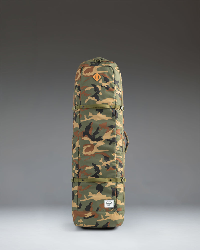 Herschel Heritage Golf Travel Wheelie Bag in Woodland Camo.