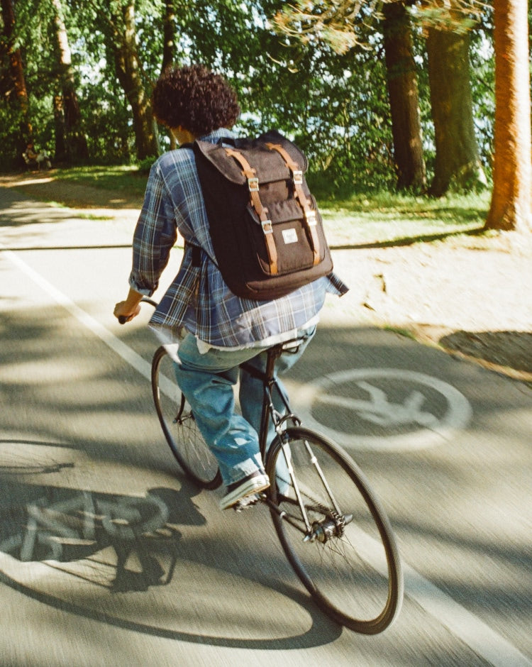 herschel backpack in america Heritage Premium Classic Supply Co. USA two open interior compartments Herschel Little America Backpack