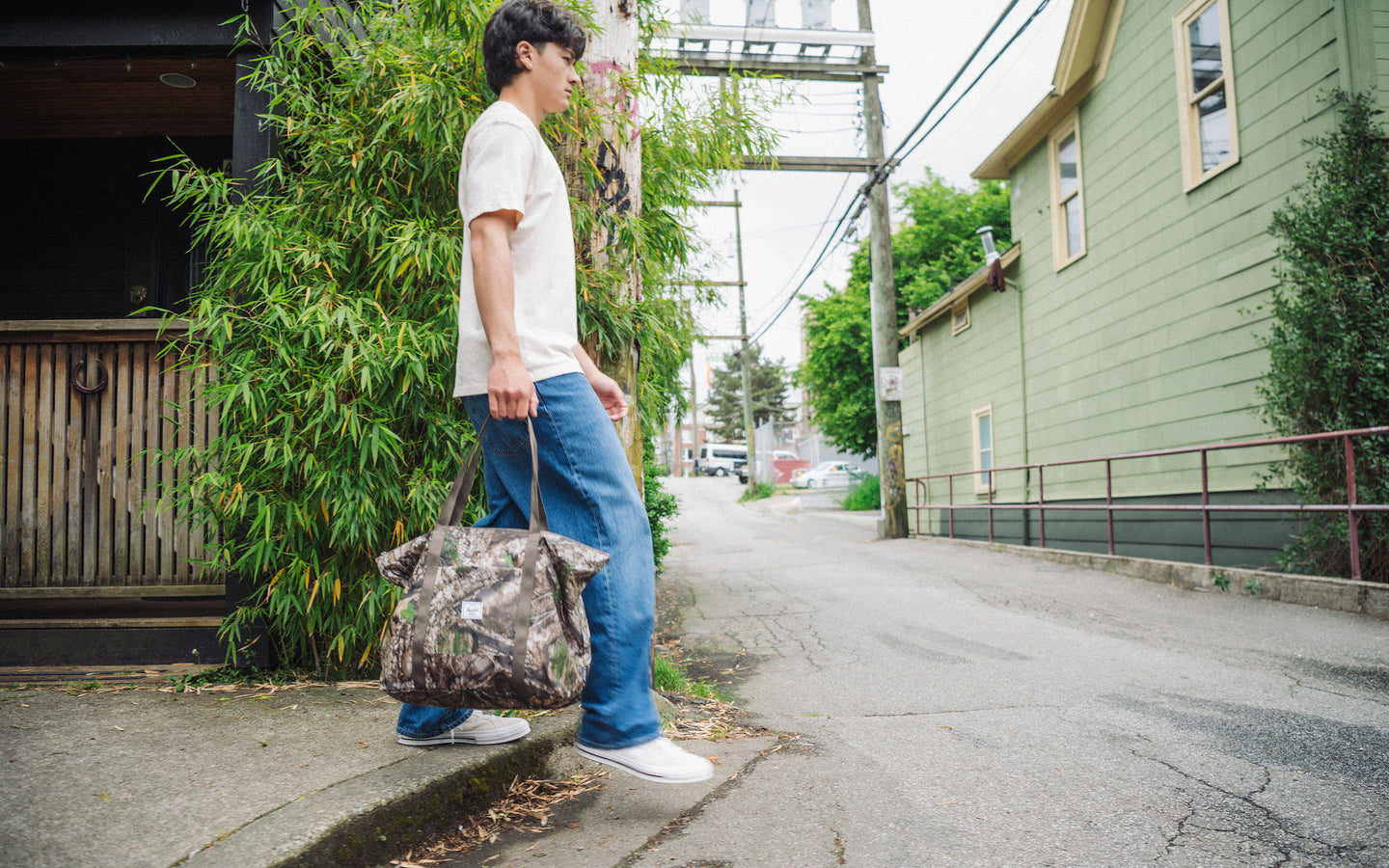 Herschel Supply Co. Realtree Portland Packable Tote in Realtree APX Camo.