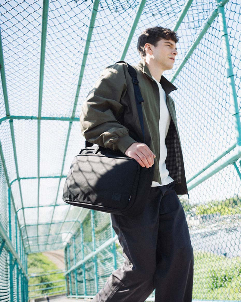 Herschel Supply Co. Gibson Messenger Tech Cordura bag in black.