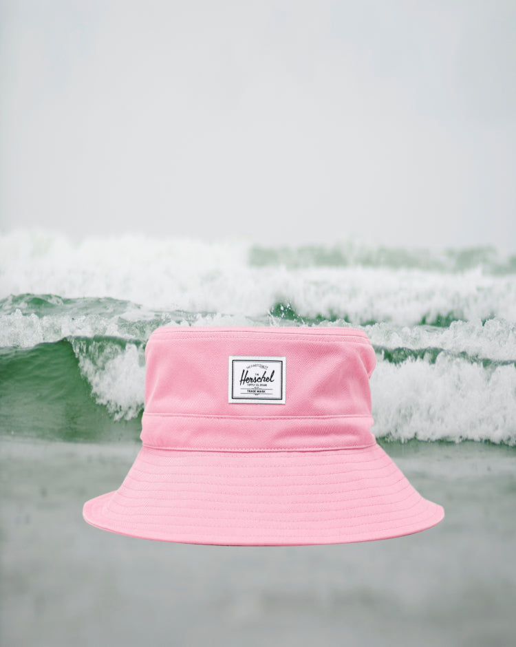 Herschel Supply Co Toddler Bucket Hat in Cashmere Rose pink, suitable for ages 2-4 years.