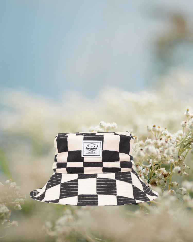 Herschel Supply Co Toddler Bucket Hat (2-4 Years) in Check This checkered pattern.