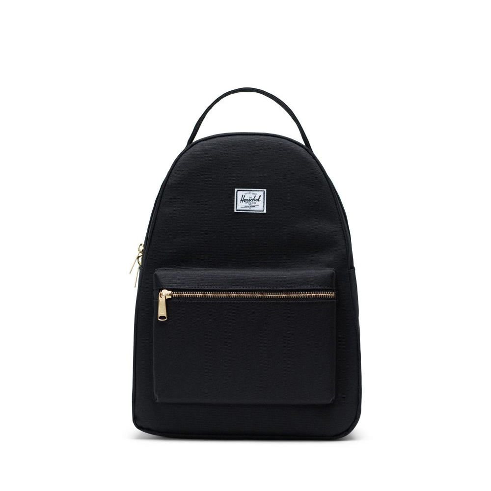 Image of a black herschel nova mid-volume backpack