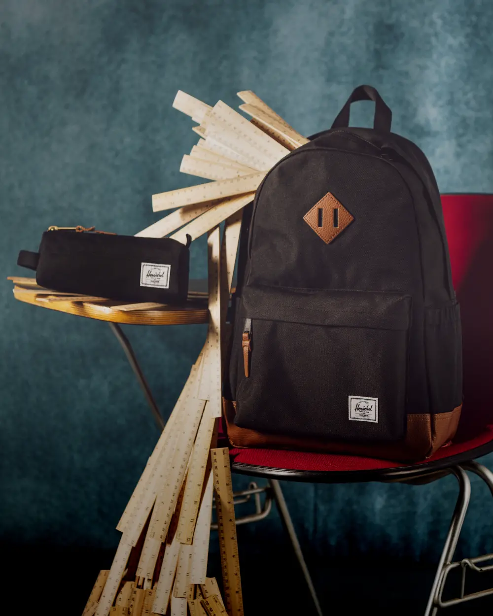 Herschel green and orange backpack shop