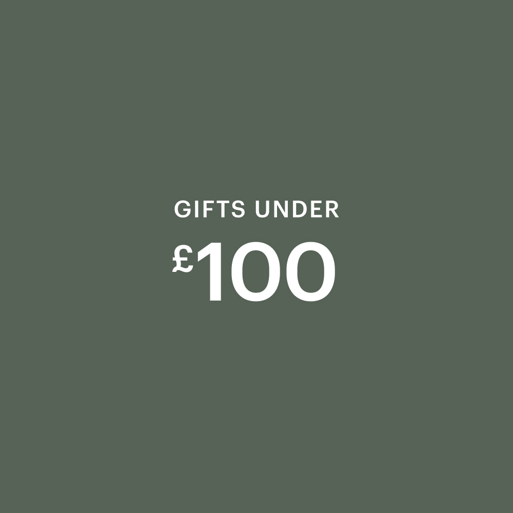 A green square with the text Gifts Under $100 in white