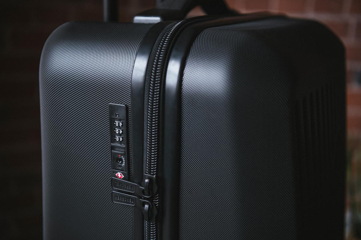 The TSA-approved lock on the Herschel Trade Luggage Large suitcase