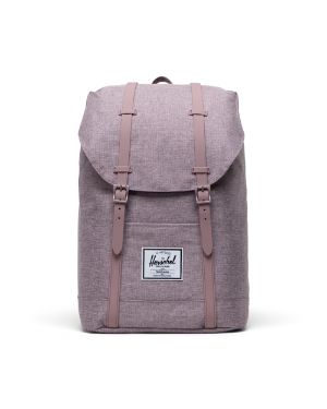 herschel supply co retreat backpack in black with rubberised straps