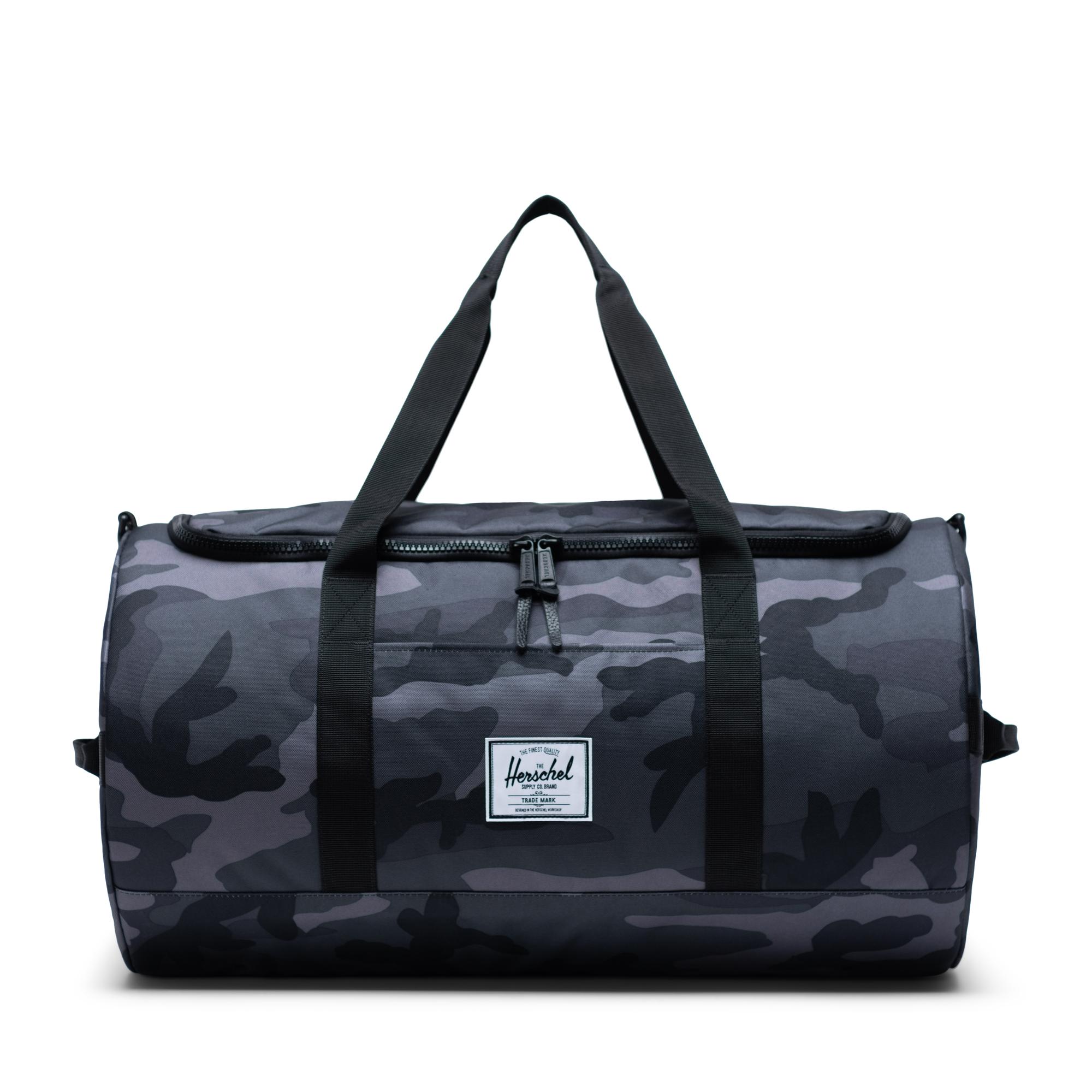 herschel black duffle bag