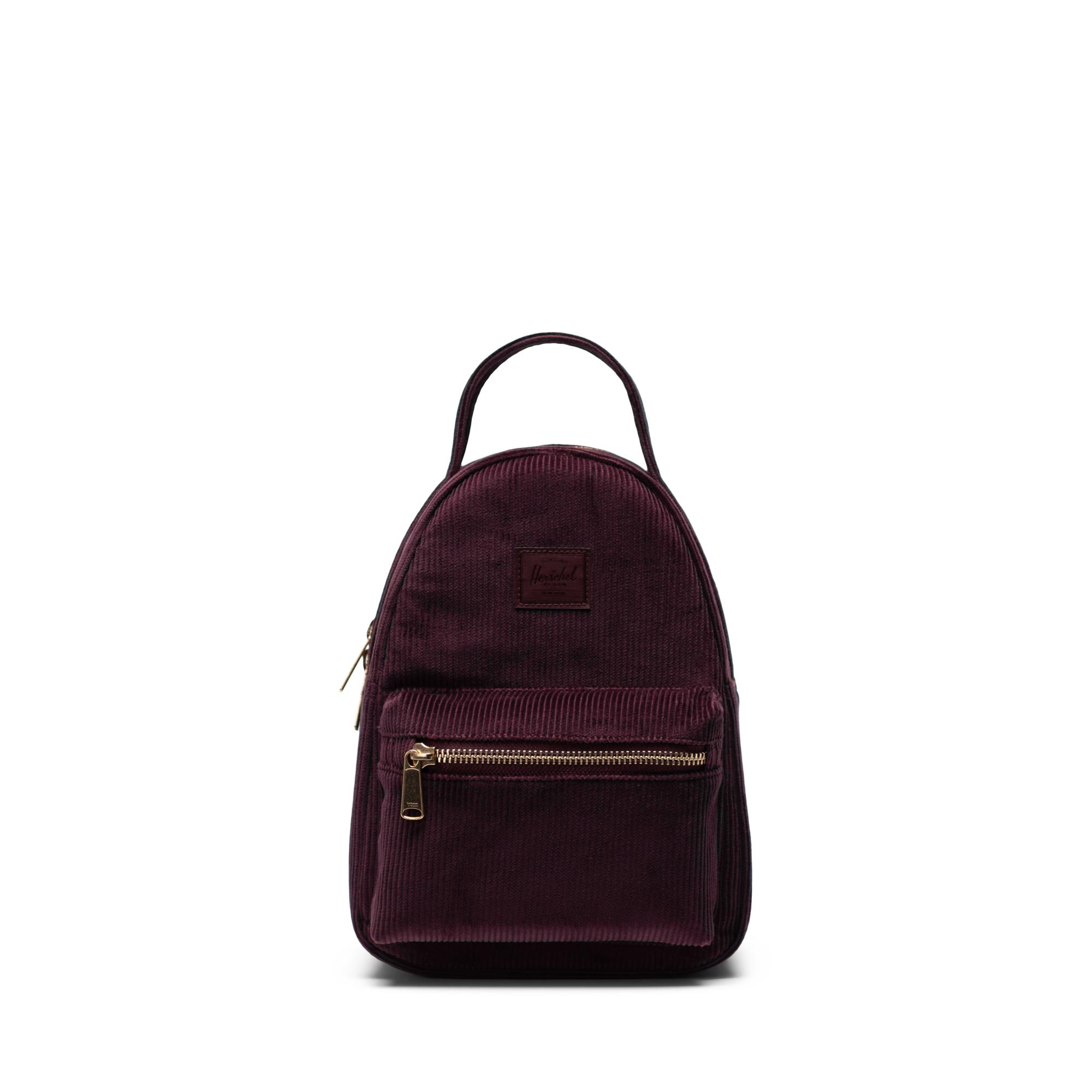 corduroy mini backpack