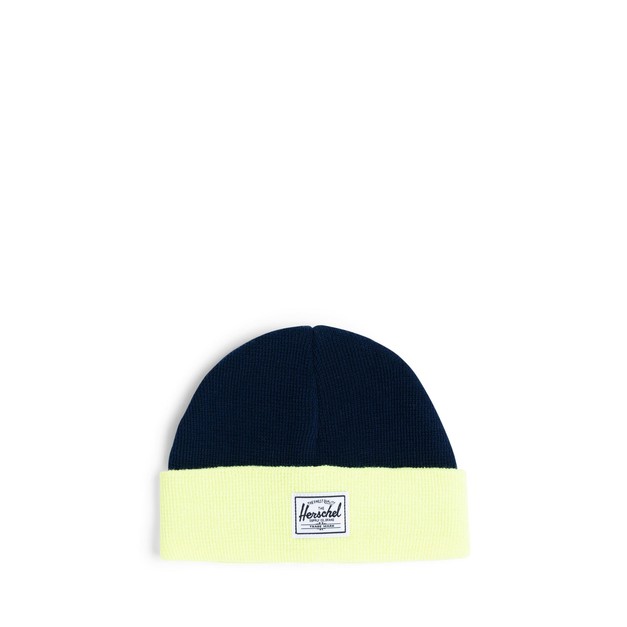 Herschel Kids Cold Weather Baby Beanie Hat Polyester Navy Blue Size 6-18 Months