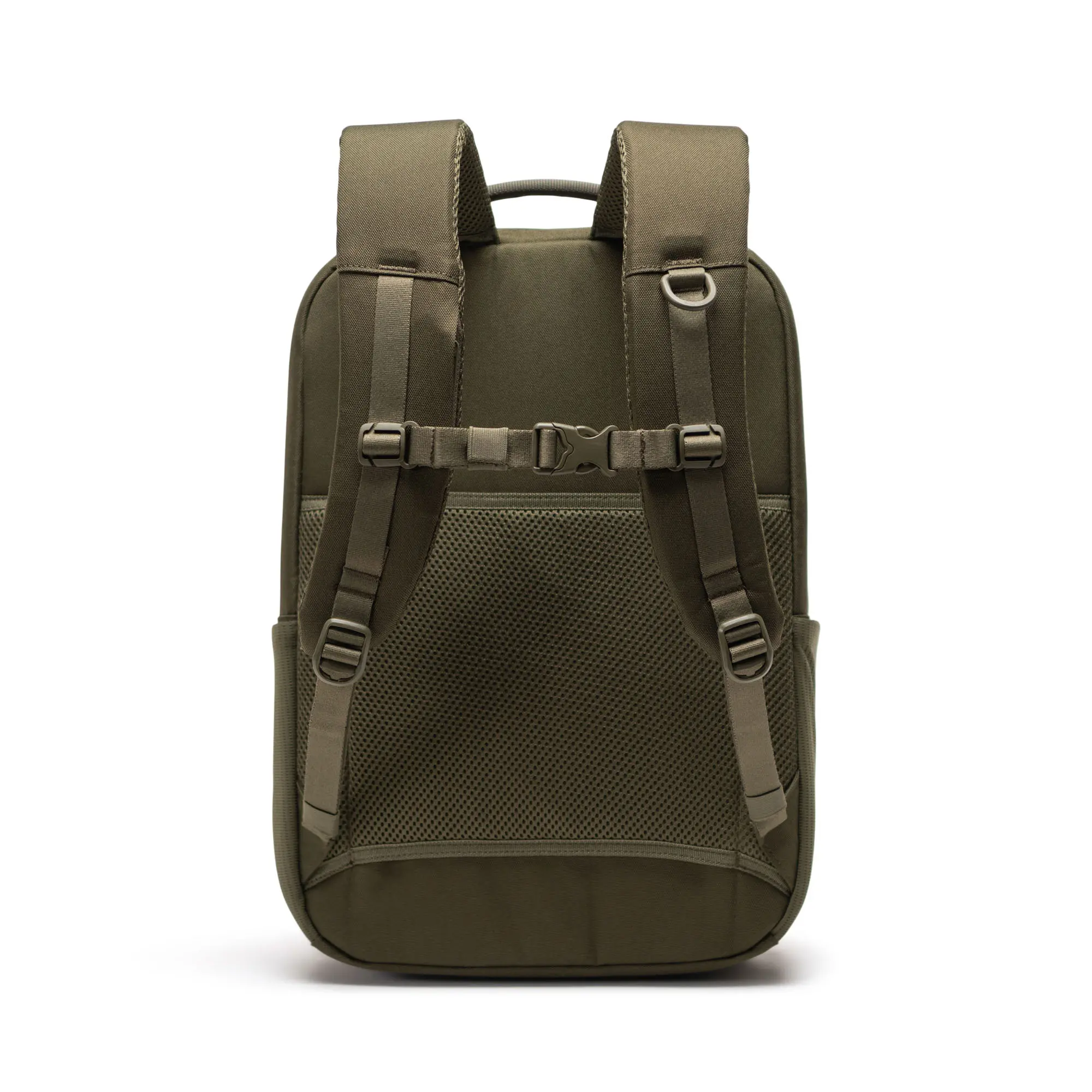 A photo of the man getting out of a car holding a black Herschel Novel™ Duffle.