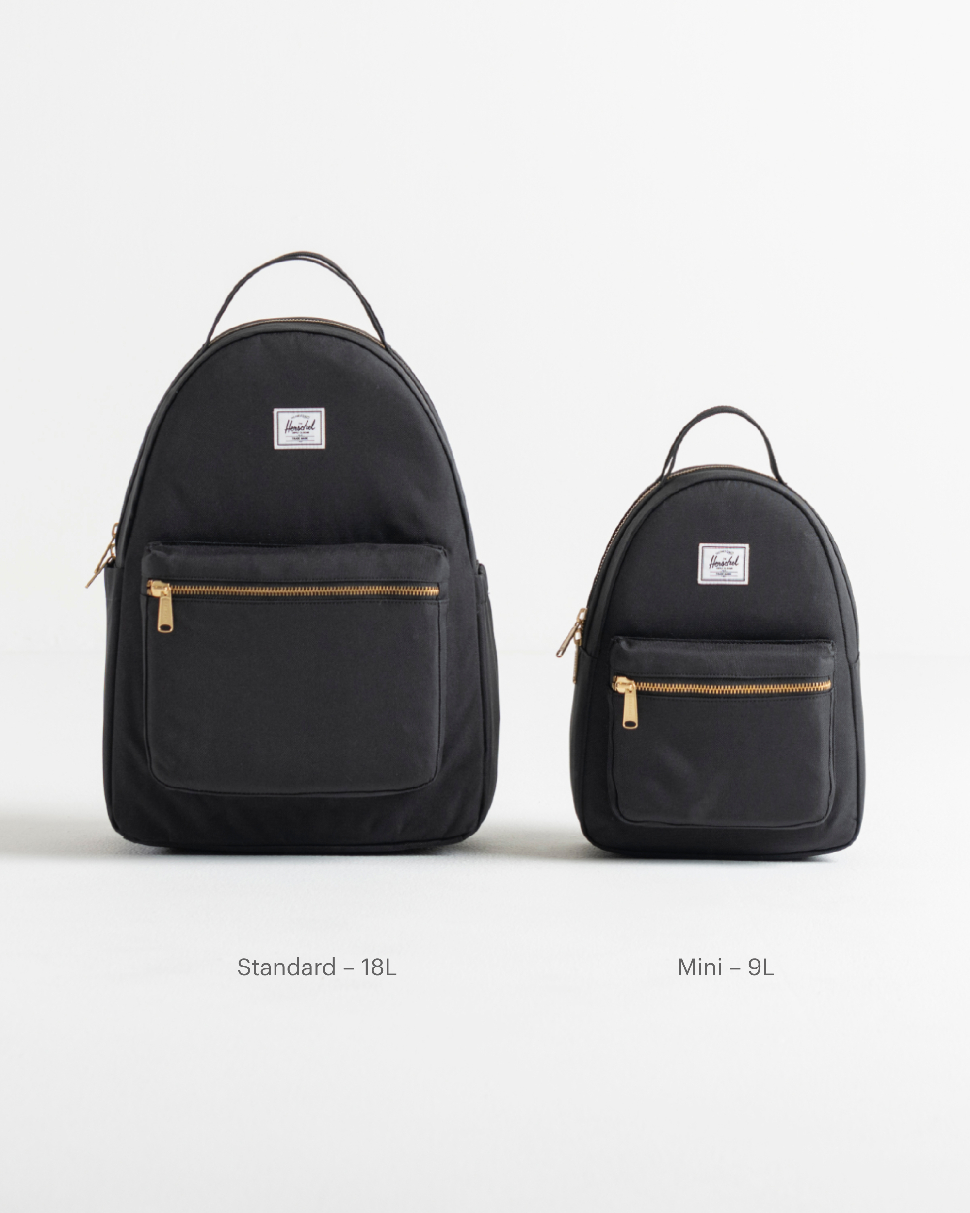 Herschel nova mid volume black on sale