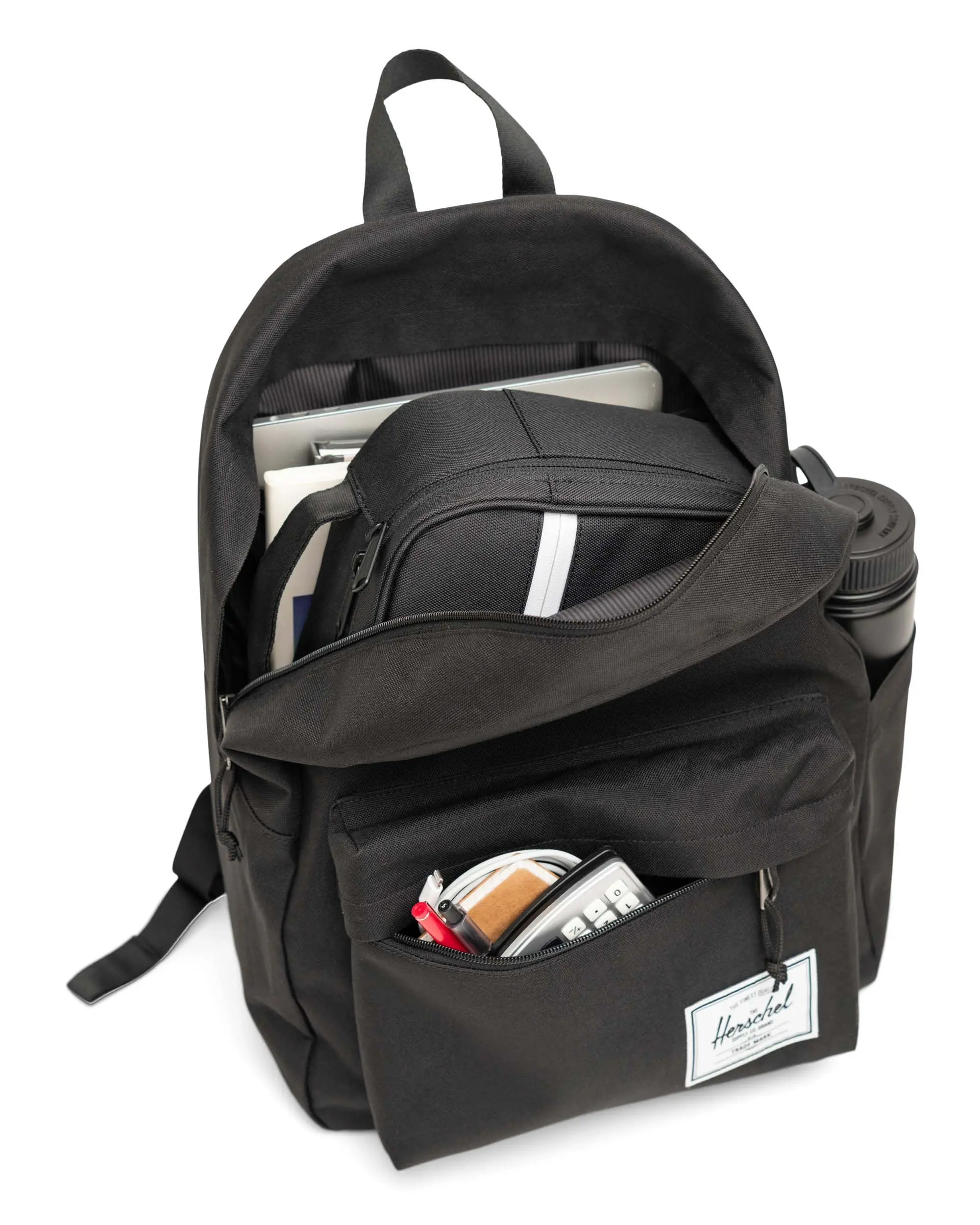 Black crosshatch herschel outlet