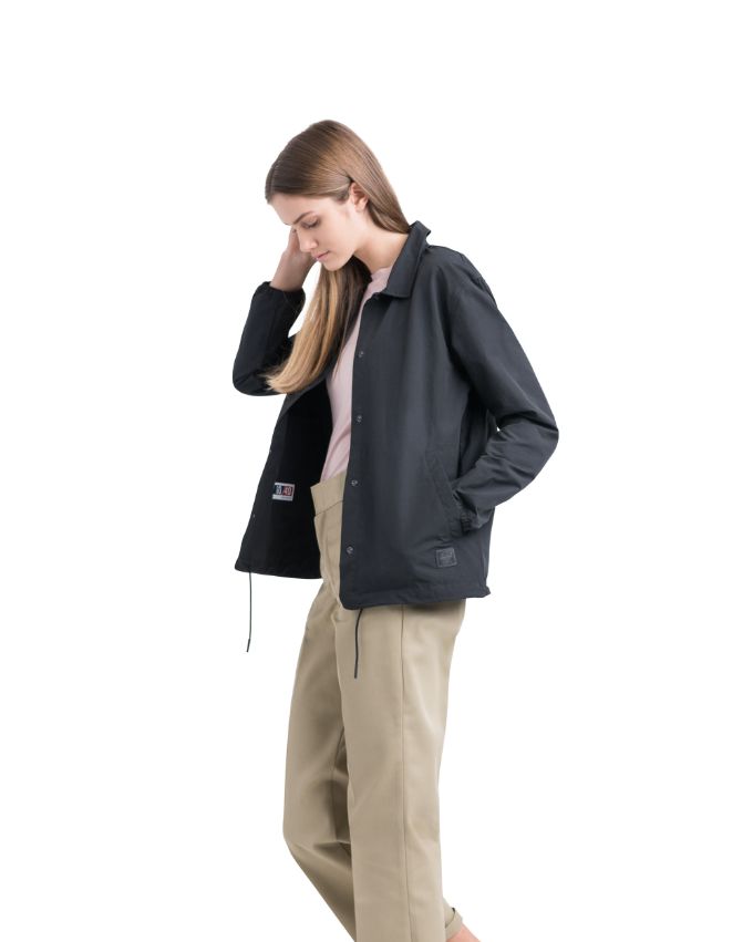 black coach jacket womens