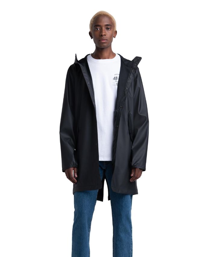 Rainwear Parka Men S Herschel Supply, Mens Long Raincoat With Hood