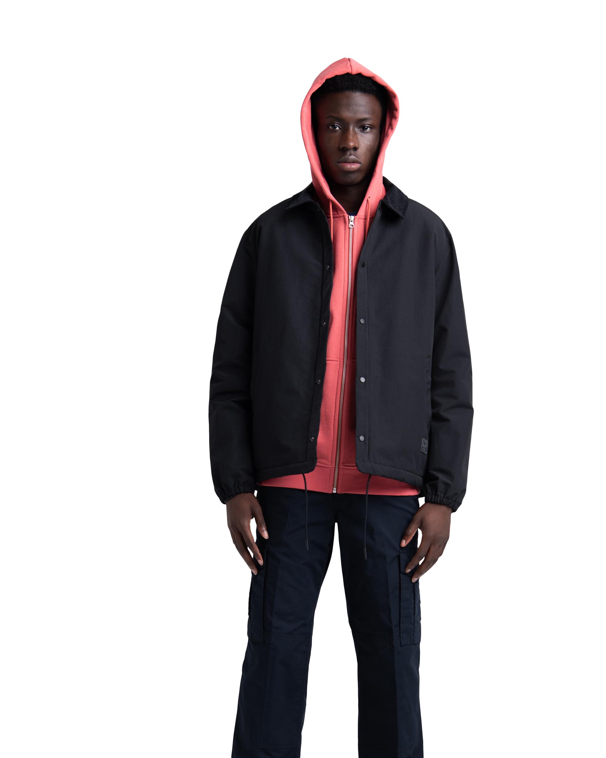 chunky fleece coach jacket