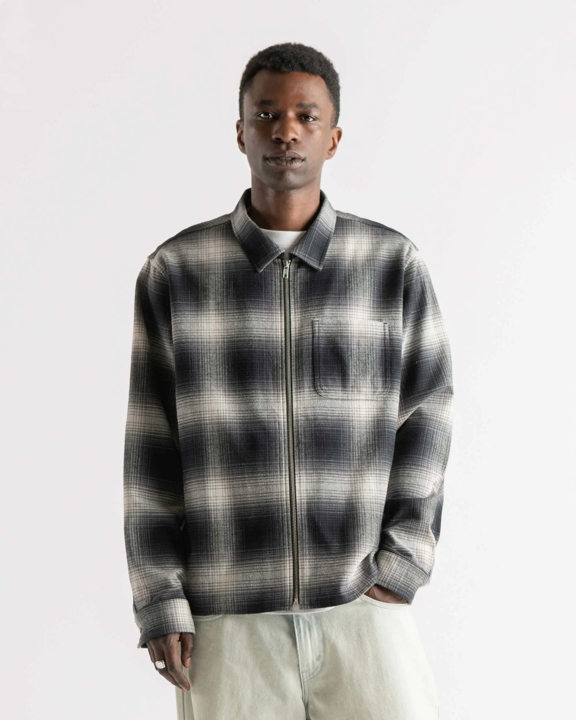 Zip-Up Flannel Men's